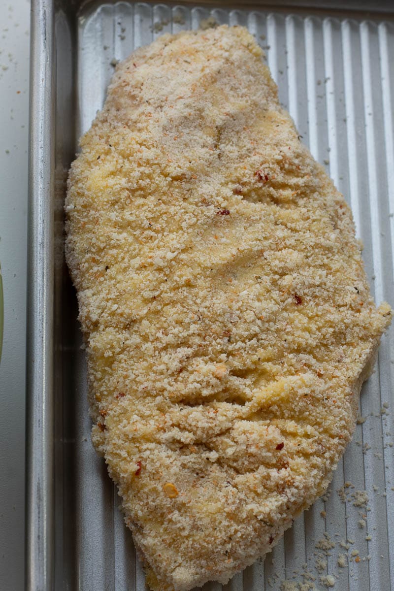 Crispy Parmesan Crusted Chicken is the perfect weeknight meal! This easy chicken recipe requires basic ingredients and is gluten free, low carb and keto-friendly!